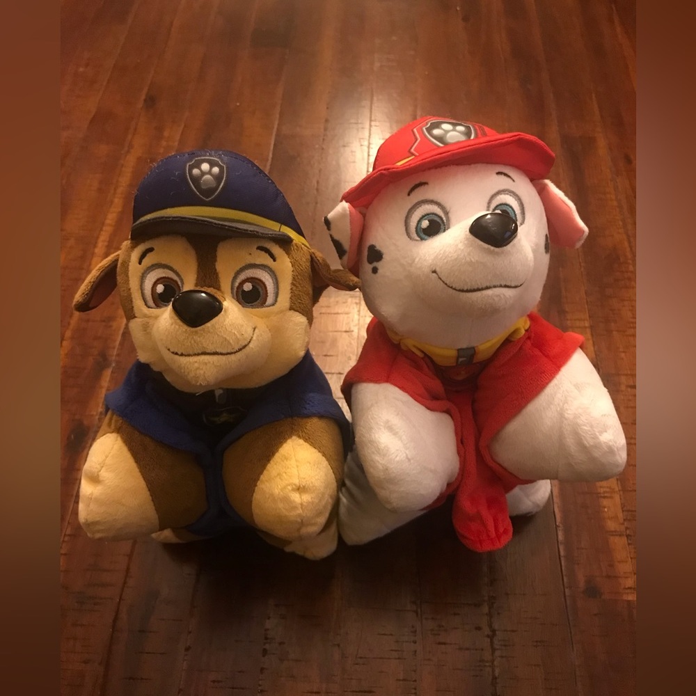 Two paw patrol light up pillows